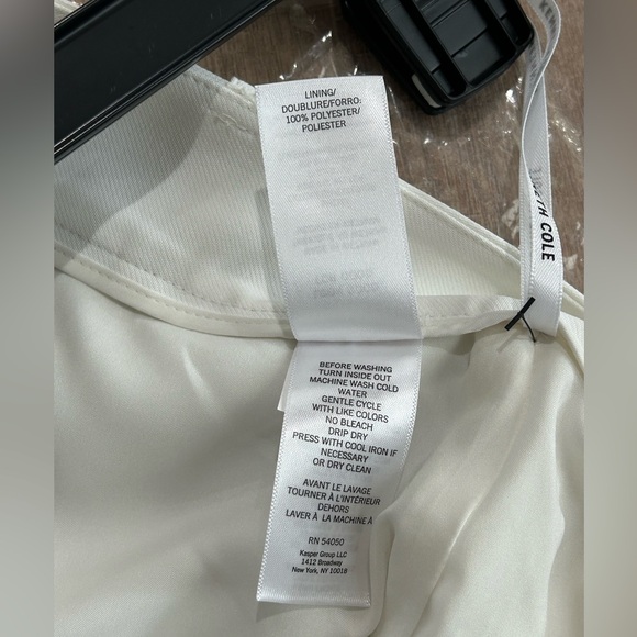 Sz 10 Kenneth Cole Womens Fly Front Pleated Maxi Skirt, White NWT - Picture 12 of 12